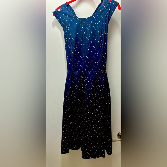 TeeBerry & Weave/ MOD Cloth size M navy and gold stars dress - Picture 1 of 3